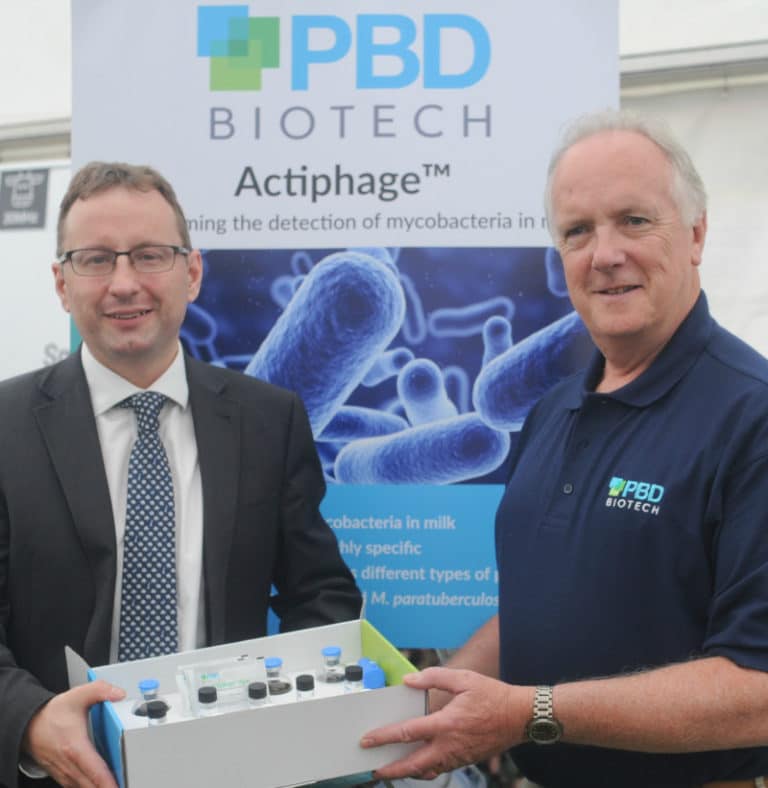 New Anglia LEP CEO Chris Starkie and PBD Biotech CEO Berwyn Clarke